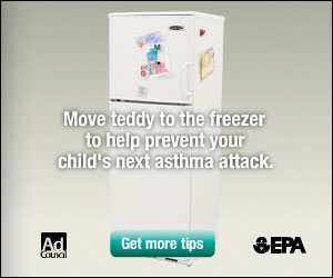 Move teddy to the freezer to help prevent your child's next asthma attack.
